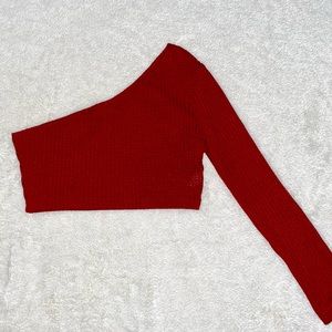 One Shoulder Crop Top